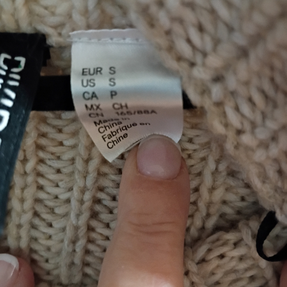 Divided Beige Turtleneck Oversized Sweater - Picture 7 of 9